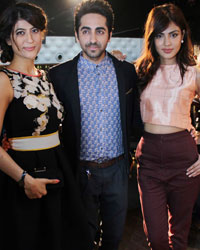 Ayushmann Khurrana along with his wife Tahira Kashyap and Rhea Chakraborty