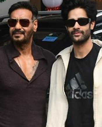 Ajay Devgn and Aaman Devgan