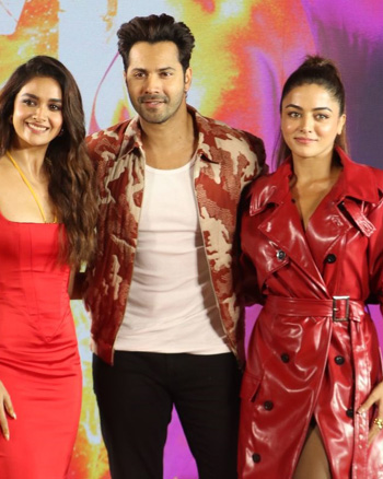 Keerthy Suresh, Varun Dhawan and Wamiqa Gabbi