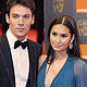 Reena Hammer and Irish actor Jonathan Rhys Meyers arrive at the BAFTA awards ceremony