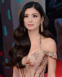 Hollywood executive producer Rebecca Wang arrives at the British Academy of Film and Arts (BAFTA) awards ceremony at the Royal Opera House in London