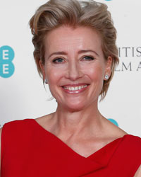 Emma Thompson poses in the Winner's Area at the British Academy of Film and Arts (BAFTA) awards ceremony at the Royal Opera House in London