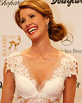 Germann tv presenter Hoeppner arrives on the red carpet for the Bambi 2012 media awards ceremony in Duesseldorf