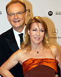 German TV presenter Frank Plasberg and his wife Anne Gesthuysen arrive for Bambi Awards 2012 in Duesseldorf