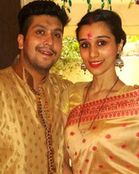 Baapa Lahiri with his wife Tanisha