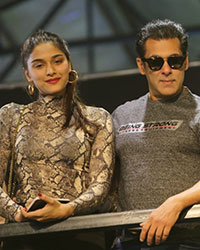 Saiee Manjrekar, Salman Khan and Aayush Sharma