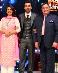 Neetu Singh, Ranbir Kapoor and Rishi Kapoor