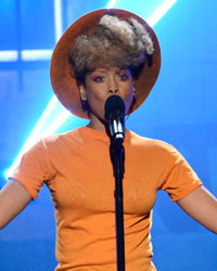 Erykah Badu performs at the 2013 BET Awards in Los Angeles, California