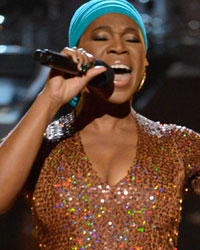 India.Arie performs at the 2013 BET Awards in Los Angeles, California