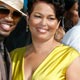 Hip hop artist Ne-Yo and BET Holdings president Debra Lee arrive at the 2008 BET Awards in Los Angeles