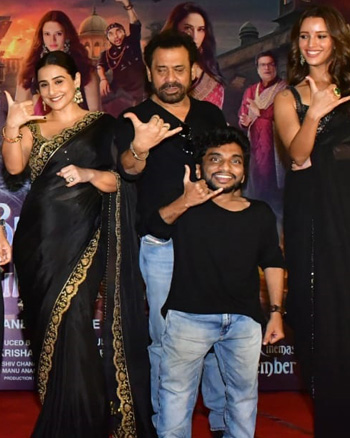 Rajpal Yadav, Bhushan Kumar, Kartik Aaryan, Vidya Balan, Anees Bazmi, Arun Kushwah and Tripti Dimri