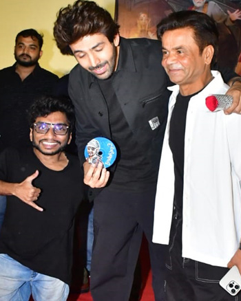 Arun Kushwah, Kartik Aaryan and Rajpal Yadav