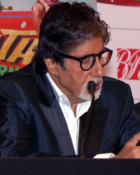 Amitabh Bacchan and Bhoothnaath team for a press conference to promote upcoming movie 'Bhoothnaath Returns' in New Delhi