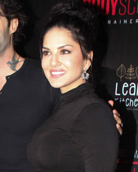 Prashant Sawant, owner, Body Sculptor Gym, Daniel Weber and Sunny Leone