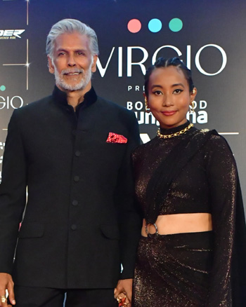 Milind Soman and Ankita Konwar