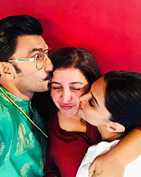 Ranveer Singh, Farah and Deepika Padukone