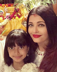 Abhishek Bachchan, Aradhya and Aishwarya Rai Bachchan