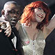 Florence Welch and Dizzee Rascal perform at the 30th Brit Awards ceremony at Earl`s Court in London