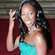 British singer Jamelia arrives at the Brit Awards in London.