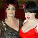 Sharon Osbourne and her daughter Kelly arrive at the Brit Awards in London.