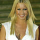 Denise van Outen arrives at the Brit Awards in London.