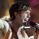 Jake Shears of the U.S band the Scissor Sisters performs on stage at the Brit Awards in London.