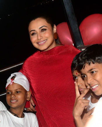 Rani Mukerji celebrates World Rose Day with cancer-affected children