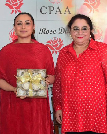 Rani Mukerji celebrates World Rose Day with cancer-affected children