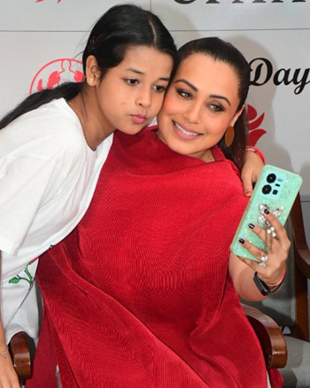 Rani Mukerji celebrates World Rose Day with cancer-affected children