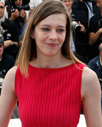 Cast member Celine Sallette poses during a photocall for the film 'Un Chateau en Italie' at the 66th Cannes Film Festival in Cannes