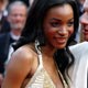 French actor Samuel Le Bihan kisses his wife Daniela Beye