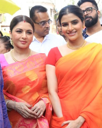 Bhagyashree, Avantika and Abhimanyu Dasani