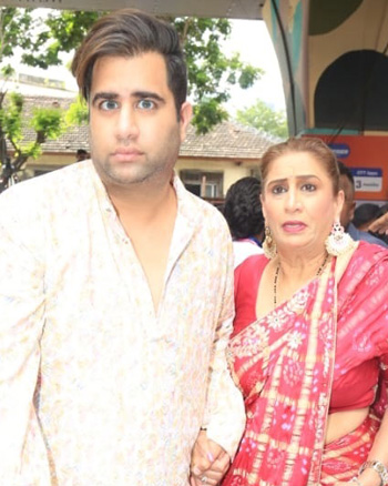 Rajiv Adatia with his mom