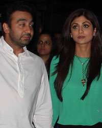 Shilpa Shetty and Raj Kundra at  yauatcha restaurent in bandra kurla complex  mumbai