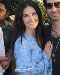 Sunny Leone and Daniel Weber