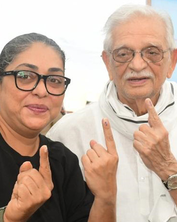 Meghna Gulzar and Gulzar