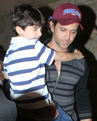 Hrithik Roshan with his son