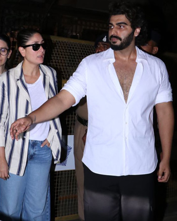 Karisma Kapoor, Kareena KApoor and Arjun Kapoor