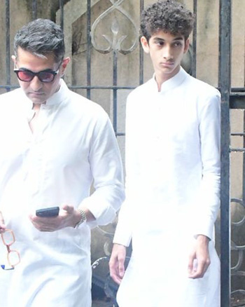 Shakeel Ladak with his son