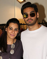 Mana shetty with her son Aahan Shetty