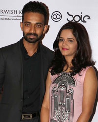 Ajinkya Rahane with his wife Radhika