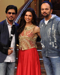 Shah Rukh Khan, Deepika Padukone and Rohit Shetty