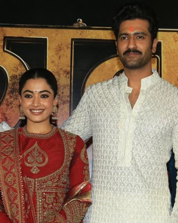 Laxman Utekar, Rashmika Mandanna, Vicky Kaushal and Dinesh Vijan