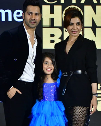 Varun Dhawan, Kashvi Majmundar and Samantha Ruth Prabhu