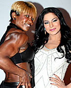 Yvette Shaw and Veena Malik