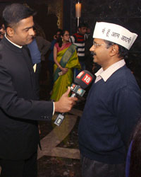 Arvind Kejriwal at CNN IBN Award Nights