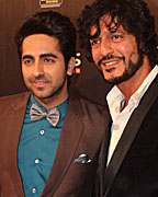 Ayushmann Khurrana and Chunky Pandey