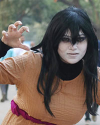 A participant came dressed as Orochimaru from the Naruto series