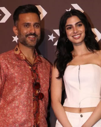 Anand Ahuja and Khushi Kapoor