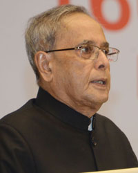 The President of Indian Shri Pranab Mukherjee during 160th Annual Day